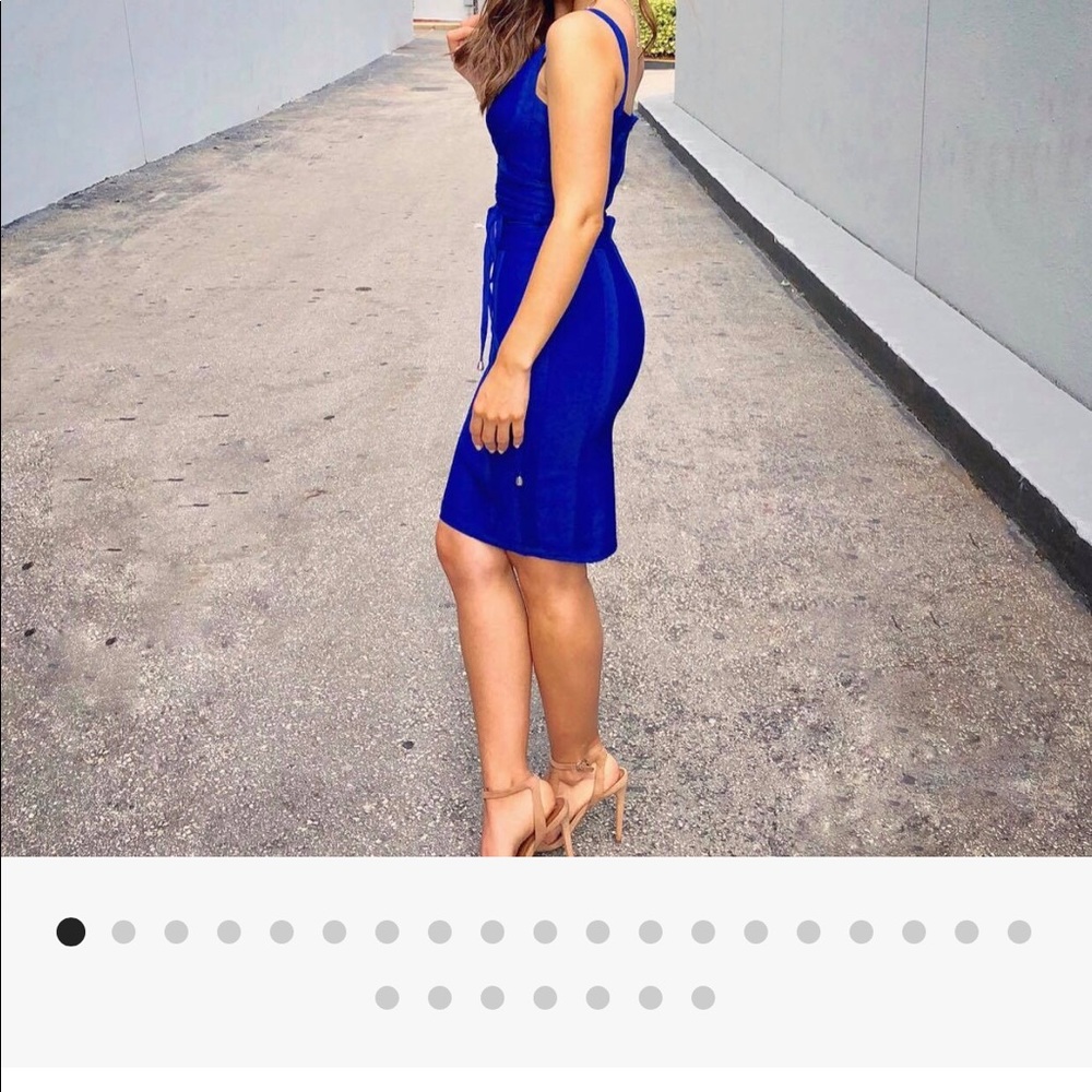 PINKAPPLE BLUE BANDAGE DRESS